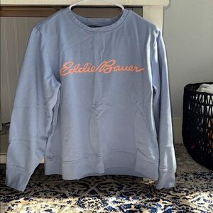 Eddie Bauer woman’s Light Blue Crewneck Sweater